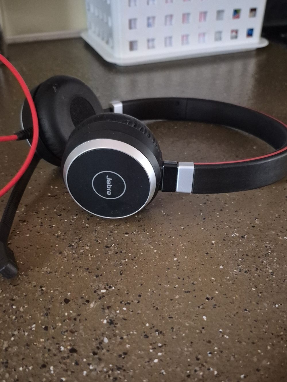 Jabra Evolve Gaming Headphones with Red Accent